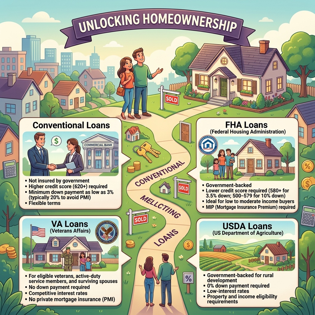 Unlocking Homeownership: A Comprehensive Guide to Different Types of Loans for First-Time Buyers